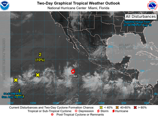 NOAA. Pronóstico a 2 días (click para abrir)